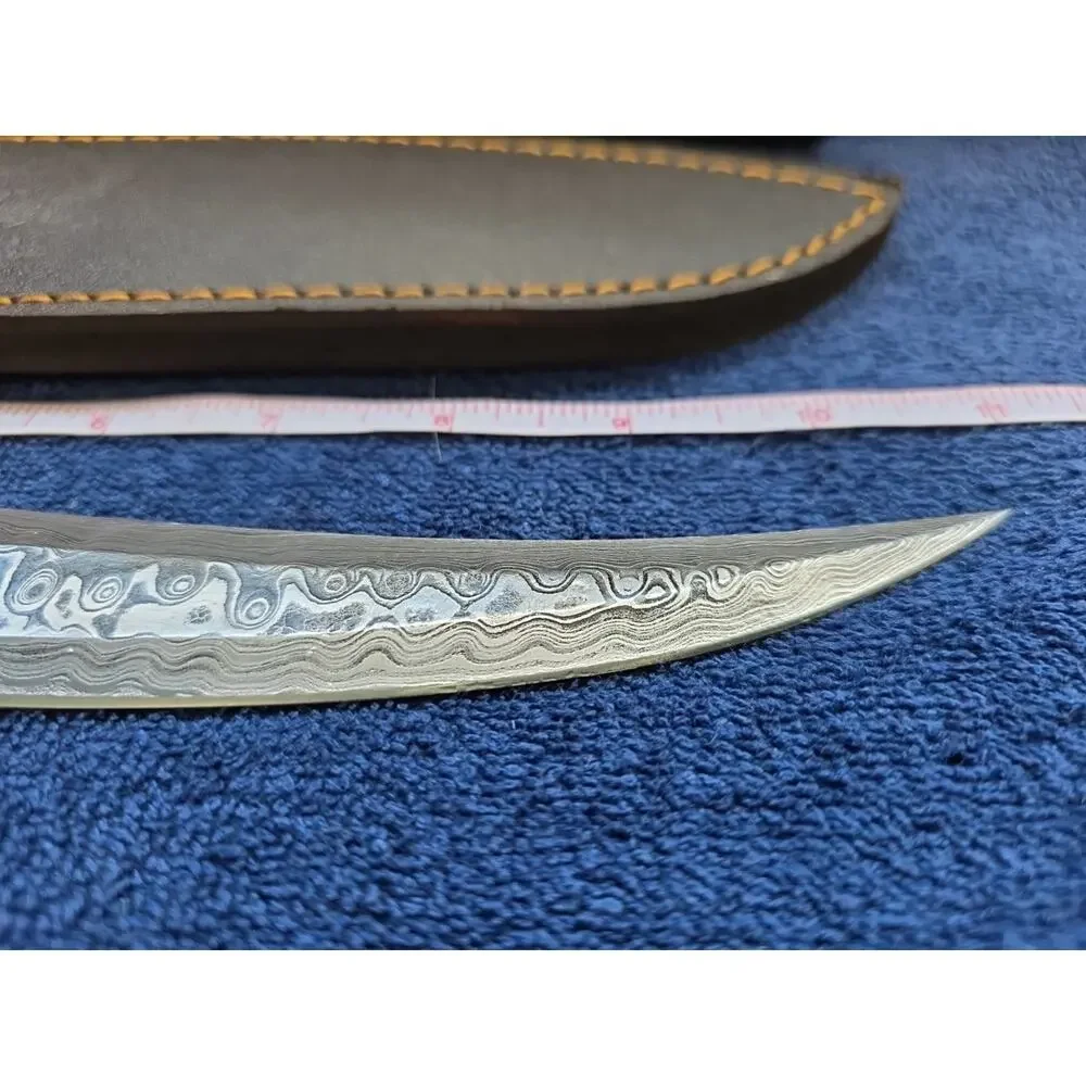 M DAMASCUS hunting bowie